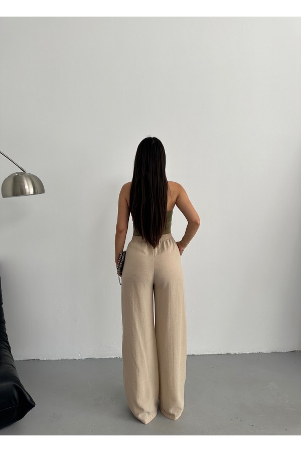 Viskon Keten Pantolon