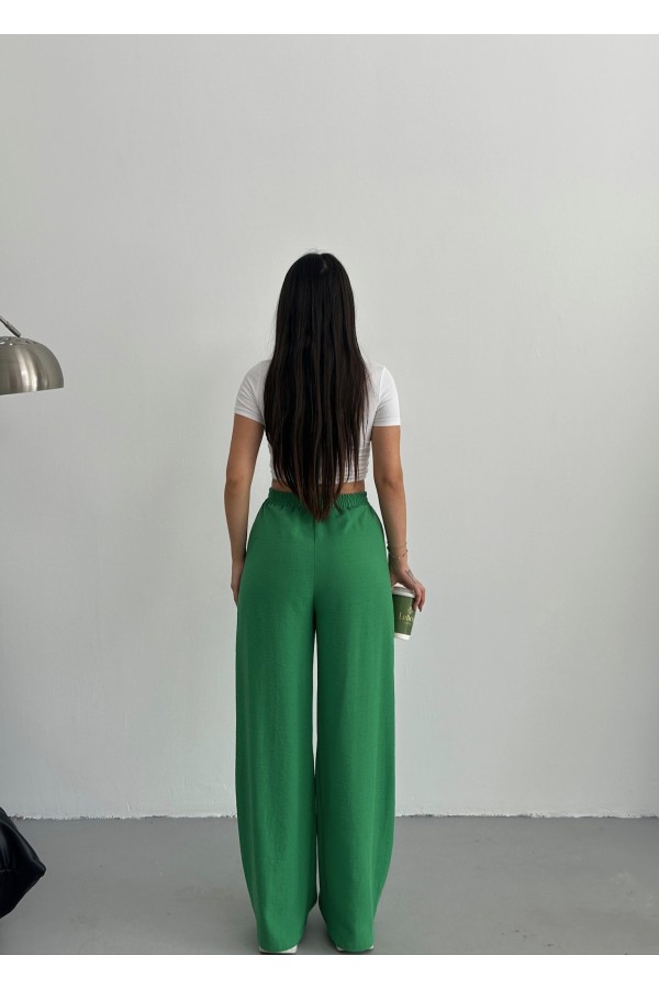 Viskon Keten Pantolon