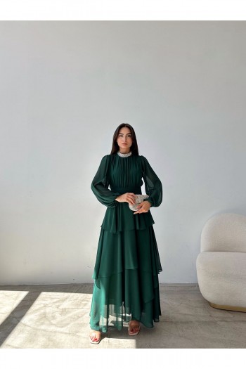 Taşlı fırfır Detay Abiye